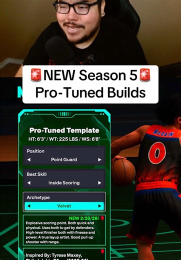 NEW Season 5 Pro-Tuned builds in 2K26! Would you make any of these builds? #nba2k #nba2k26 #2k26