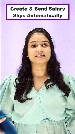 How to Automatically Create & Send Salary Slips of Employees #shorts #payslip