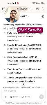 Test For SBC (Soil Bearing Capacity)