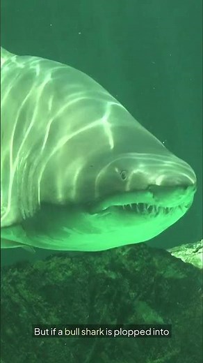 How Bull Sharks Survive In Freshwater 😨 #facts #shorts