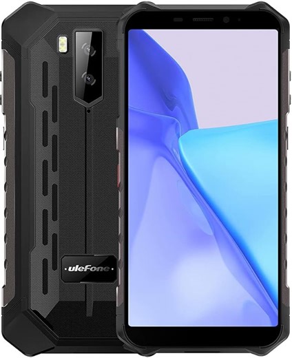Ulefone Armor X9 Pro - Android 11 4G Outdoor Handy Ohne Vertrag, Octa-Core 4GB+64GB, 5.5" IP68 Robust Smartphone, Dual SIM, 13MP Unterwasser-Triple-Kamera, 5000mAh, Gesichts Entsperrung, NFC Schwarz
