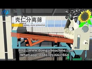 Sunflower oil extraction machine, sunflower oil processing steps video