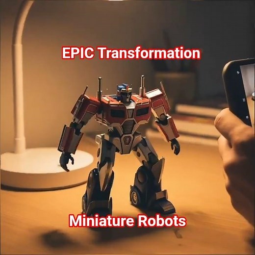 EPIC Transformation! Optimus Prime, Bumblebee & Megatron Miniature Robots