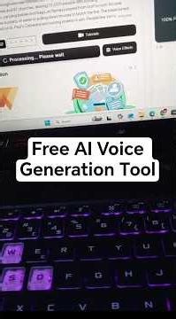 How to get unlimited AI voiceovers for free #tutorial #ai #aitips