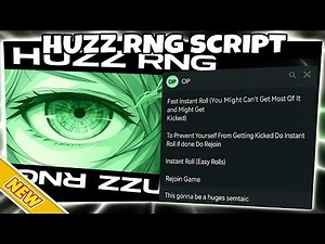 *OP* Roblox [⚔️EVENT⚔️] Huzz RNG Script | FAST INSTANT ROLL | BYPASS MESSEGE | VISUAL GET BEST HUZZ