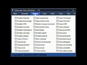Virus Builder Ultimate 2018 [Create your own virus or keyloger]