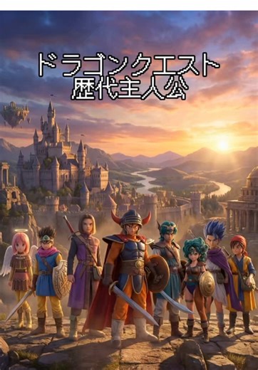 【ドラゴンクエスト】歴代主人公映像化してみた #ドラゴンクエスト #ドラクエ