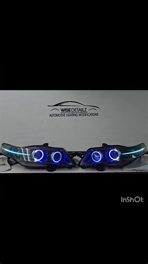 Wise Detailz on Instagram: "Shipping out a set of custom 3G Acura TL headlights @that_3g_tl in PA! These have the following modifications : -New 07-08 Acura TL headlight assemblies -Quad RGBW color changing halos/demon eyes/side strip -Dummy DRL projector -@ghoztlighting blueghozt RGB controller -Animated white start up sequence Sequential turn signals -Carbon fiber side reflectors -Gloss black internals -Ceramic coated lenses -Plug and play wiring onto the vehicle #wisedetailz #custom #headligh