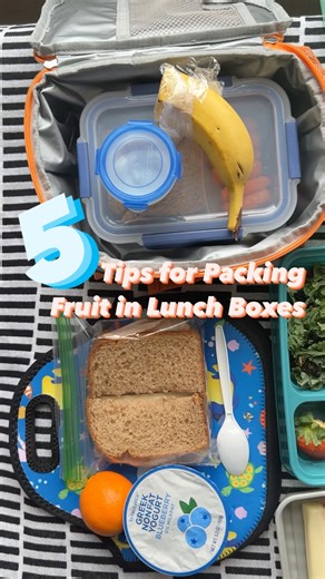 Want to pack a lunch that's both delicious and nutritious? Just add fruit!  Use these tips for packing tasty produce for lunchtime. ️ | Shape Your Future | Facebook