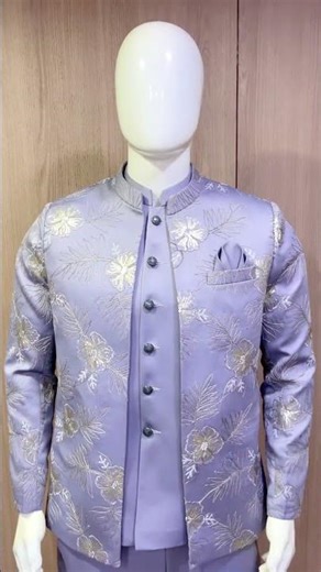 👑 Light Purple Jodhpuri Royal Pastel Vibes! #mensfashion #indianstyle #mensethnicwear #wholesale