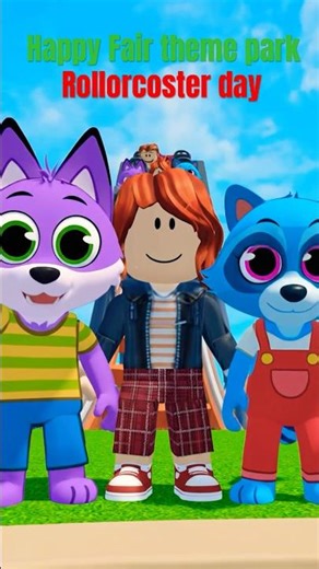 Happy fair theme park rollercoster day! Blancagirl Mavis and Fred! The barnyard bash and Roblox!