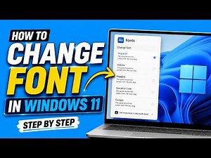How To Change Font in Windows 11 Step by Step | Easy 2026 Guide