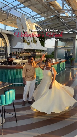 Vinutha Ramamohan on Instagram: "Butter yellow, tailored love, and a man in his sharpest era. This Valentines week, we didn’t just step out, we built the looks from scratch. From sourcing luxe tweed from Threads and Textures in Basavangudi to getting our outfits custom-designed by Surabhi at Melio, this felt intentional from the very first fabric swatch. My fit-and-flare silhouette moved exactly the way I wanted it to. And Kunal in that new avatar? I’m not recovering anytime soon. Sundowners at