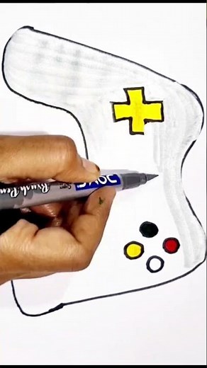 HOW TO DRAW GAME CONTROLLER REMOTE #shorts