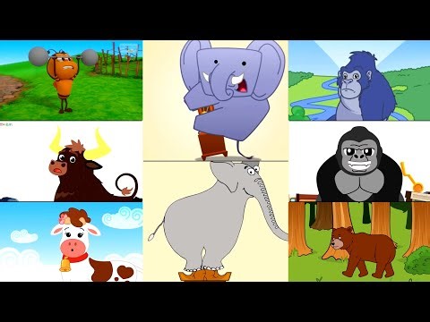 HICKORY DICKORY DOCK || 2 BEST ELEPHANT & 6 OTHER CLOCK CRASHER PARTY || COLOR INVERSION EFFECTS