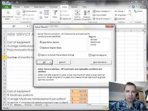 Excel Video 336 Solving for Min and Max