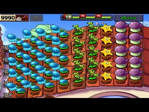 Plants Vs Zombies: Adventure Roof - Level! 3&4 Completed Gameplay ( Full HD) 1080p 60fps