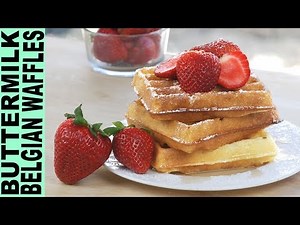 GLUTEN FREE WAFFLES !! How to Make Buttermilk Belgian Waffles Light and So Delicious