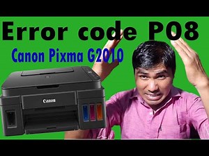 Canon G2010 Error Code P08, Empty ink Pipes ||How to solve Error code P08 ||5200 ||Ink Returned back