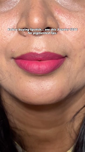 ₹200/- lipsticks for pigmented lips 🌷✨🌸 #makeup #lipstick #darklips #brown #brownlipstick