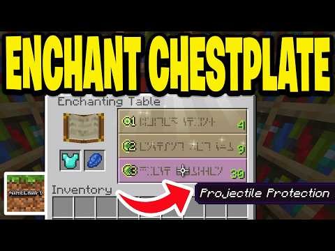 How To Enchant Chestplate In Minecraft