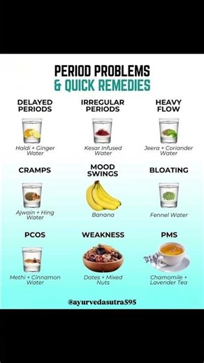 Period Problems & Quick Remedies 🌸| Natural Home Remedies for Women|