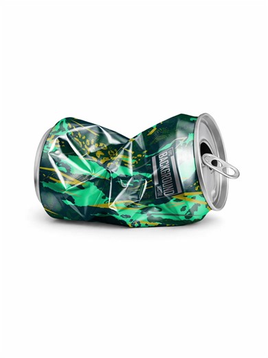 Distorted Beverage Can Texture in Adobe Photoshop