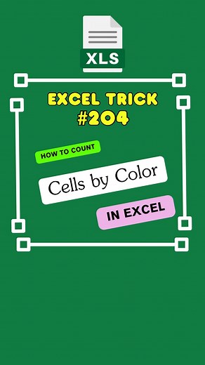 28 reactions | Count Cells by Color with VBA‼️#excel #exceltricks #exceltips #exceltech #excelformulas #excelworld #excelgyan #microsoft #msexcel #microsoftexcel #exceltutorial #excelhacks #exceladvance #advancedexcelcelformulas #reels #msexcel #microsoftexcel #excelhacks #excelforbeginners #excelcourse #excelshortcuts #dailyexcel #spreadsheets #excel365 #reels #instareels #short #indiareels #excellearning #excelcourse #vba | Vishal Aggarwal | Facebook