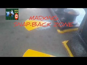 MARKING SNAP-BACK ZONE ON AFT STATION