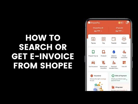 How to Search or Get e-Invoice from Shopee on ShopeePay App