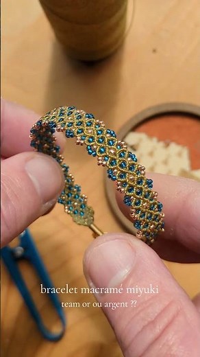 diy bracelet noeuds macramé perles rocaille miyuki. fait main en France. #bracelet #macramé #perles