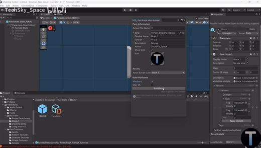 【SFS自定义零件】教你在SFS里自己制作零件第三部分制作零件 全站重磅首发 TechSky授权