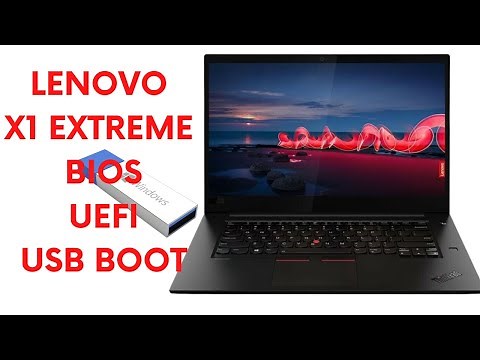 How to Get Into BIOS And Enable UEFI USB Boot On Lenovo ThinkPad X1 Extreme 20MF | Step By Step