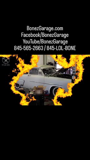 #1952 #Ford #Customline #Shoebox Ford after #rebuilding the #Flathead #motor, #painting it a beautiful deep red and all the detail work we are now #tuning the #dual #Holley 94 #carburetors. #BonezGarage.com 845-565-2663 / 845-LOL-BONE | Bonez Garage | Facebook