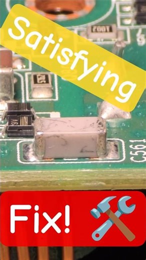 Satisfying Fix! Professional SMD Capacitor Replacement & Self-Alignment ✨