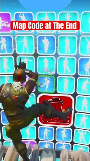 All Fortnite Emotes Map🤯!#fortnite #ytshorts #fortniteglitch