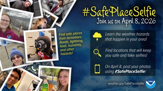 Weather blog: #safeplaceselfie day