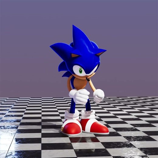 My Sonic rig animation test