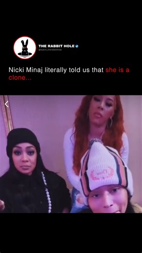 The Rabbit Hole on Instagram: "Nicki Minaj literally told us that she is a clone..."