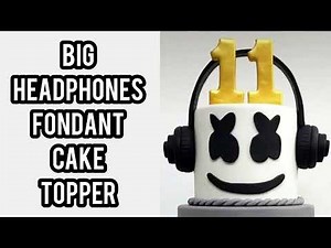 Fondant Headphones Tutorial | Headphones Fondant Cake Topper | Music Headphones | Samia's Kitchen