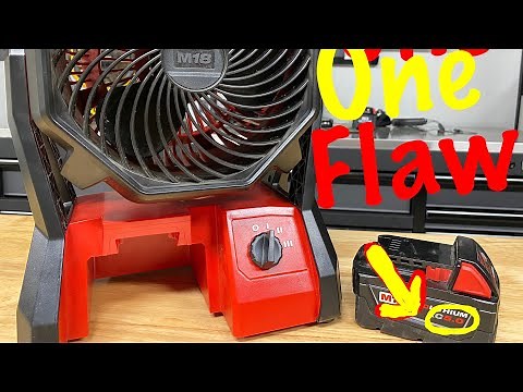 Milwaukee M18 Jobsite Fan Flaw, How To Fix It!!
