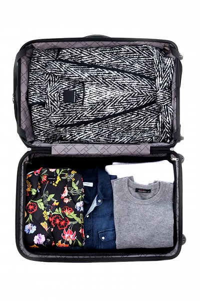 Samsonite Centric Hardside Expandable Luggage with Spinner Wheels, Blue Slate, Checked-Large 28-Inch