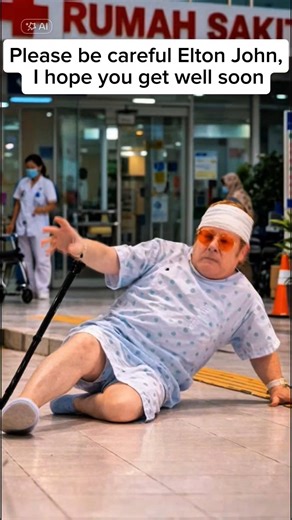 Please be careful Elton John, I hope you get well soon #eltonjohn #sireltonjohn #70s #monkband