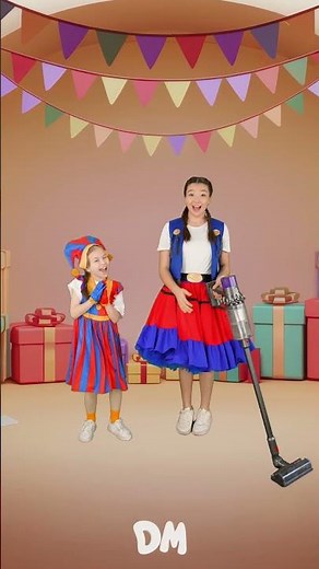 Jester and Princess Cleaning Fun! 👑🤡 #jester #princess #cleaningsong