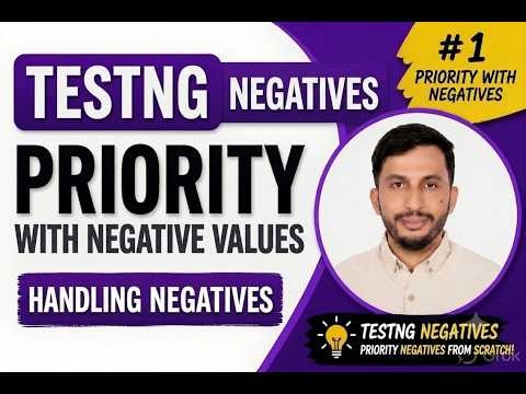 14 TestNg Priority Negative Priority value