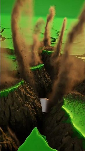 Ground Breaking Sound Effect | Earth Crack Impact Green Screen Animation (FREE SFX)