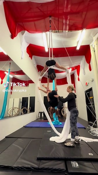 Aerial Silks Performance: Dance and Acrobatics