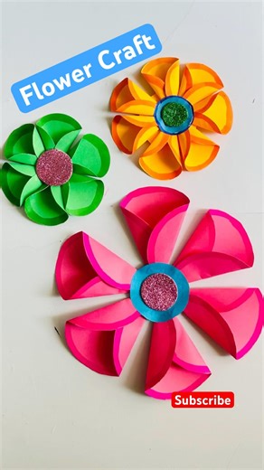 Paper Flower Craft Idea | How to make flower with paper | Flower Craft | #tiktikwowcreation