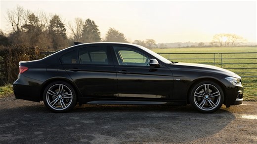 A BMW 330d with updated wheels and clean finish