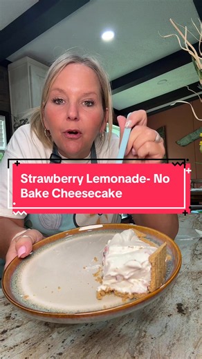 Strawberry Lemonade No‑Bake Cheesecake Recipe